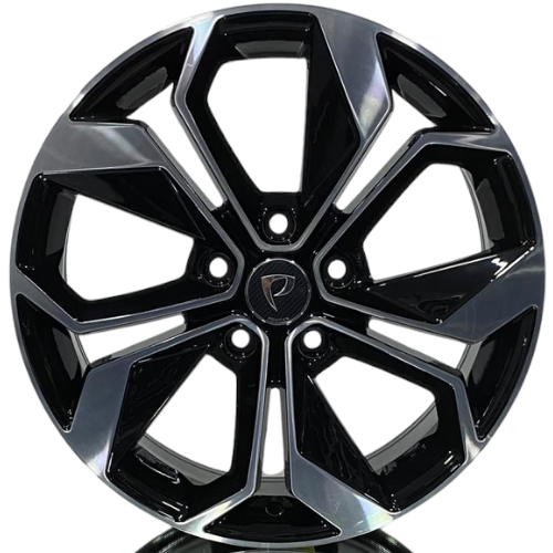 18X7,5 JANT BK 5168 5X114,3 ET45-66,1 BLACK MACHINED