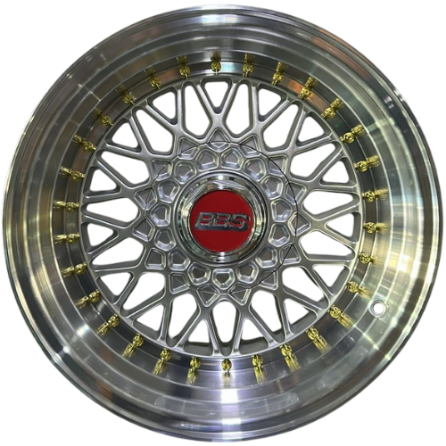 16X10 JANT BK 942 4X100 ET12 73,1 SILVER LIP, MAC+GOLD RIVETS