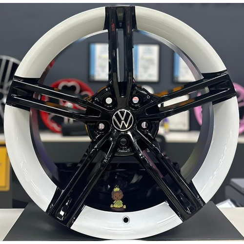 18X8 JANT RC 1186 5X108 ET40 73,1 BLACK/WHİTE TAYCAN JANT