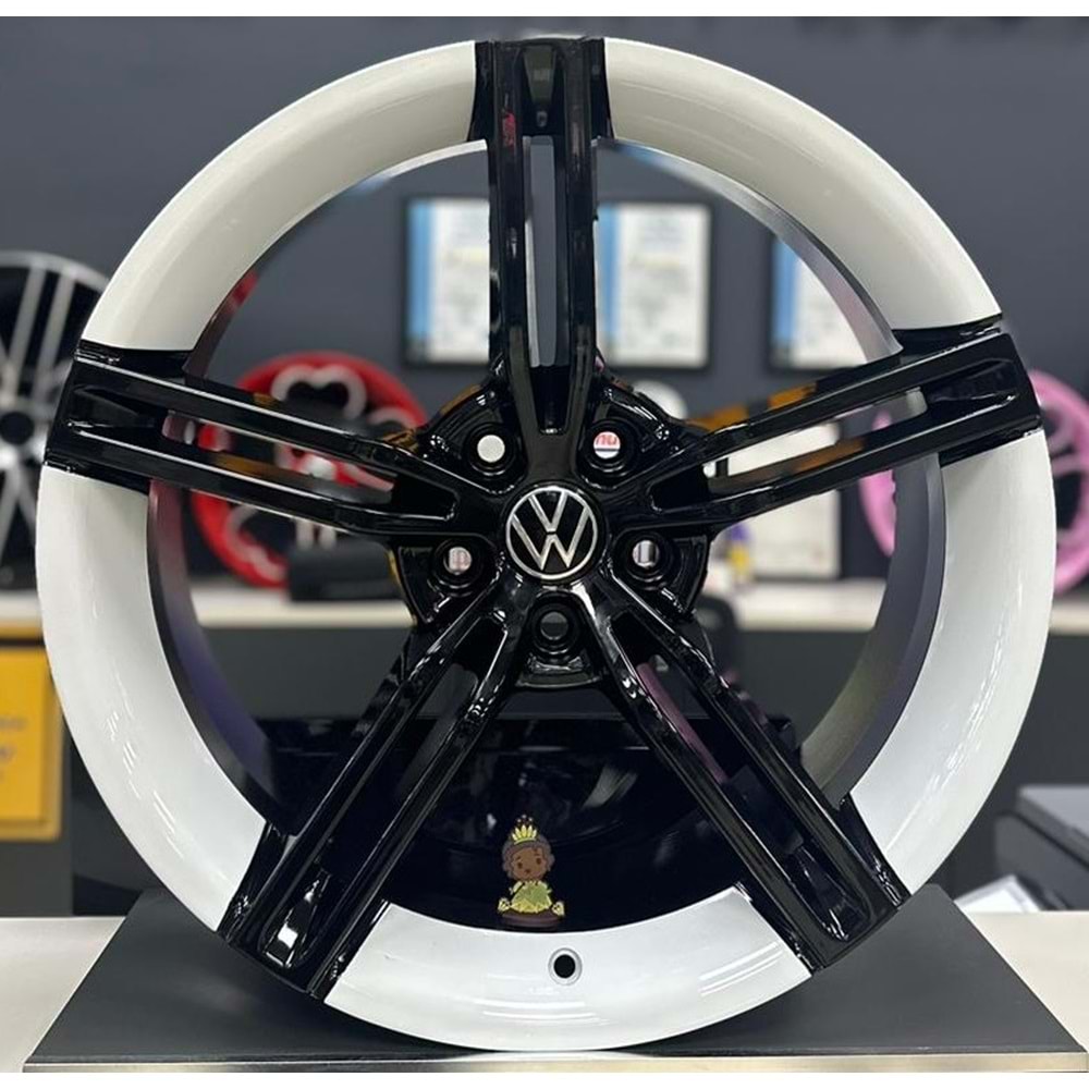 19X8,5 JANT RC 1186 5X112 ET40 73,1 BLACK/WHİTE TAYCAN JANT