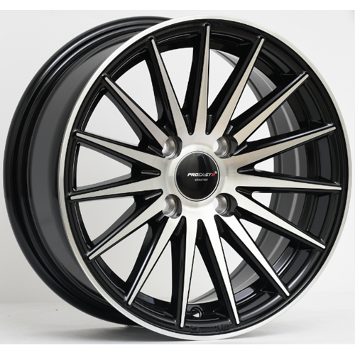 13X5,5 JANT PRO 3041 4X100 ET25-67,1 BLACK DİAMOND
